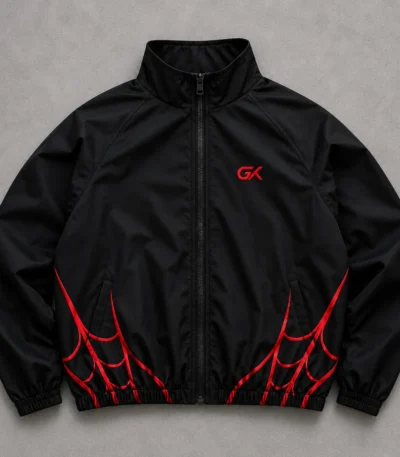Black Cyberpunk Windbreaker Jacket