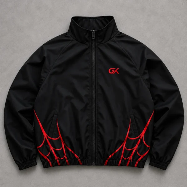 Black Cyberpunk Windbreaker Jacket