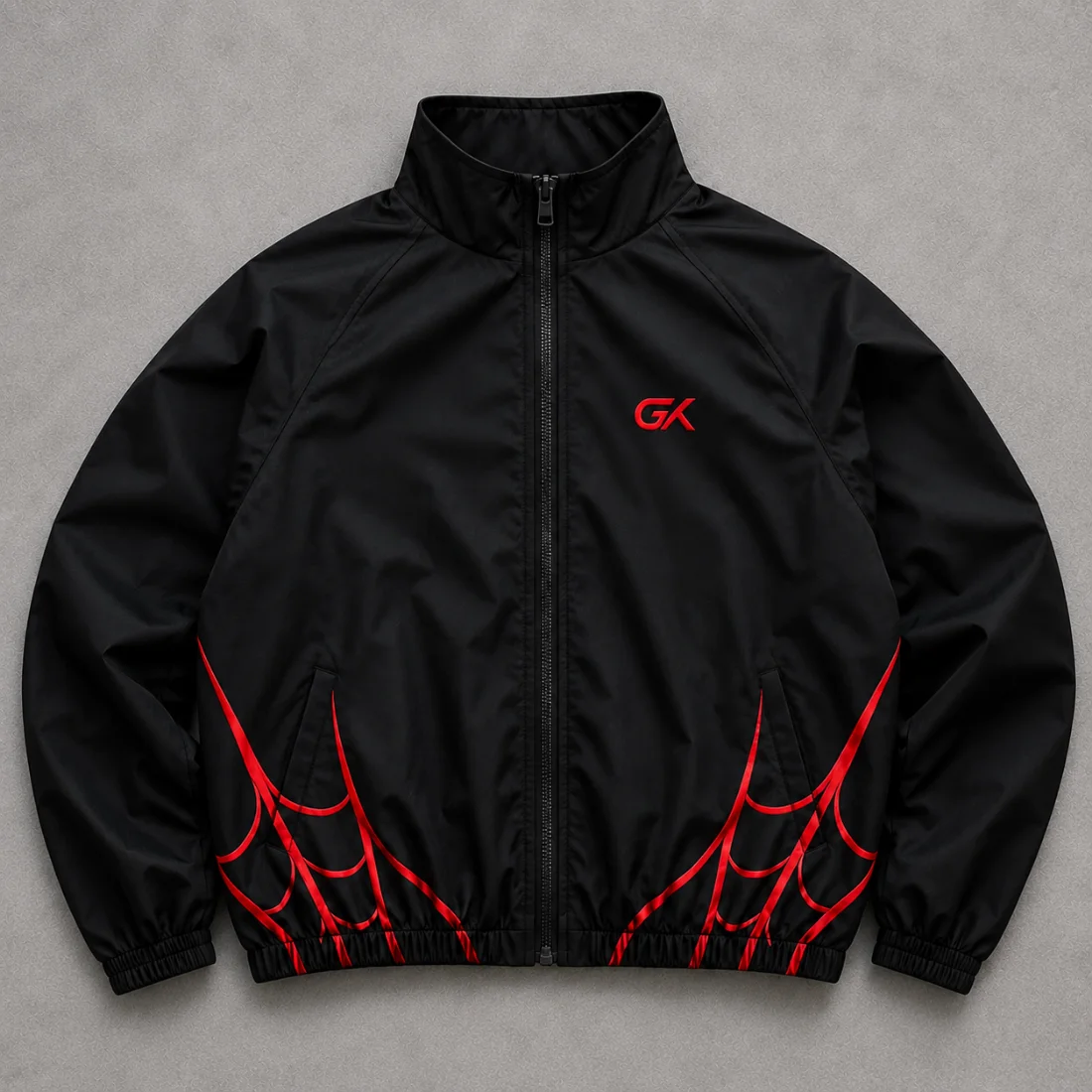 Black Cyberpunk Windbreaker Jacket Black Cyberpunk Windbreaker Jacket