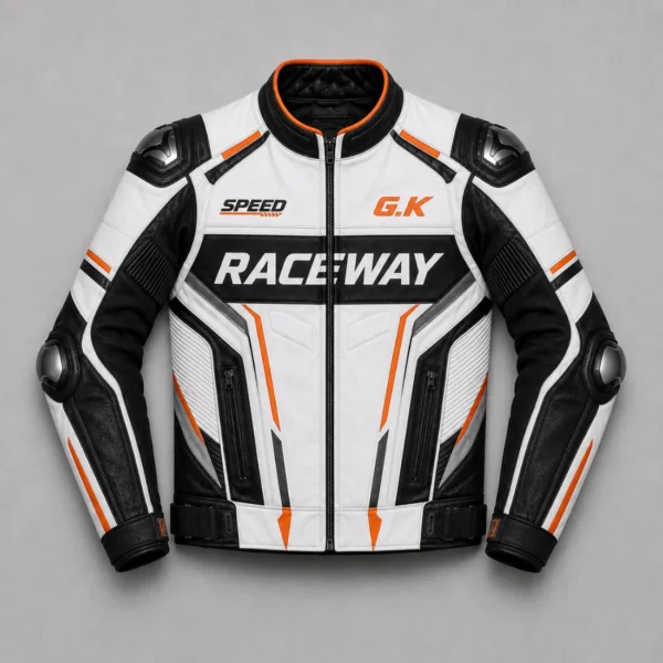 Neon Drift Motorcycle Racing Jacket